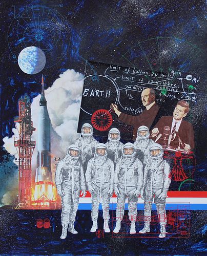 Chris Calle (B. 1961) "Early Space Exploration"