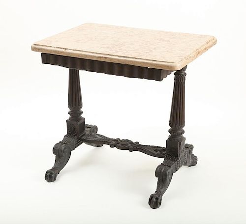 ANGLO-INDIAN EBONIZED WOOD CENTER TABLE