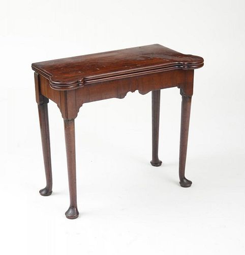 QUEEN ANNE MAHOGANY GAMES TABLE