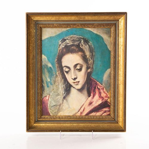 EL GRECO STYLE PAINTING; THE VIRGIN