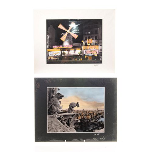 TWO PHOTOGRAPHIC PRINTS BY GARRY SEIDEL, SCENES IN PARIS
