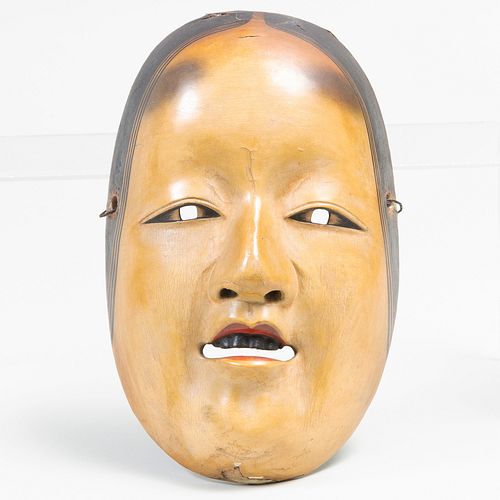 Japanese Lacquer Noh Mask of Ko-omote