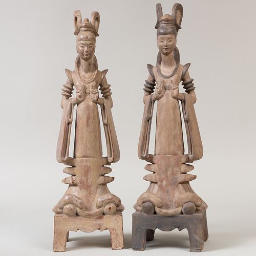 Allen Townsend Terrell (1897-1986): Chinese Tomb Figures, Two Figures