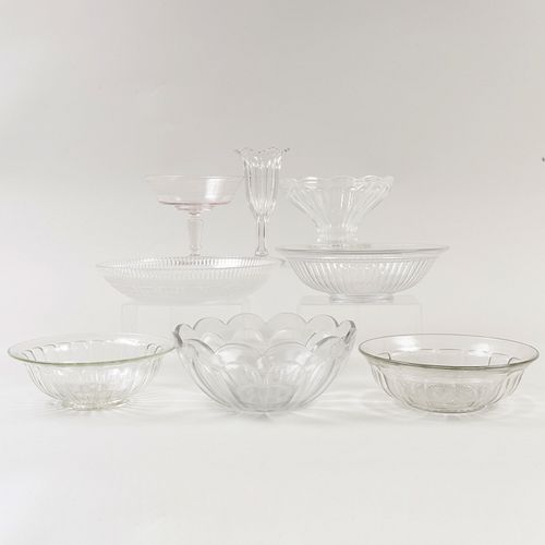 Group of Colorless Glassware