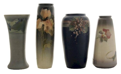 Four American Art Pottery Vases: