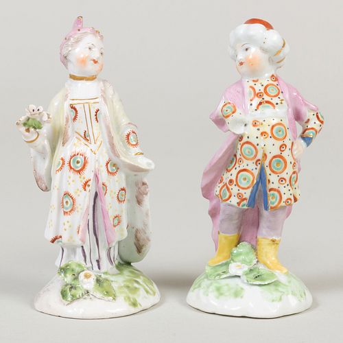 Pair of Bow Porcelain Turkish Figures
