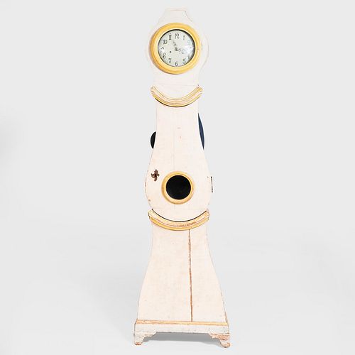Swedish Painted Tall Case Clock