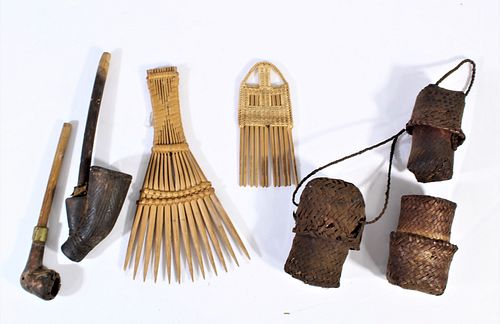 African Combs and Witchcraft Pieces, CAR 1900's