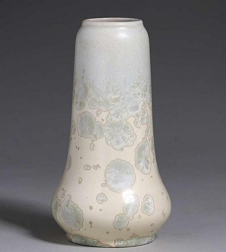 Thomas Gotham White Crystalline Vase #8