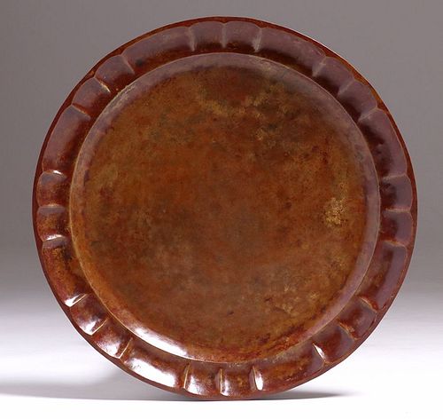 Armenic Hairenian Hammered Copper Tray 1928