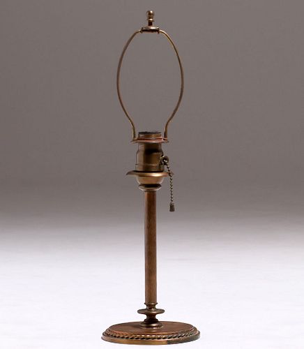 Roycroft Hammered Copper Lamp Base c1920s