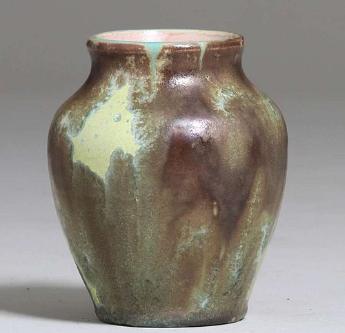 Pisgah Forest Green Crystalline Vase