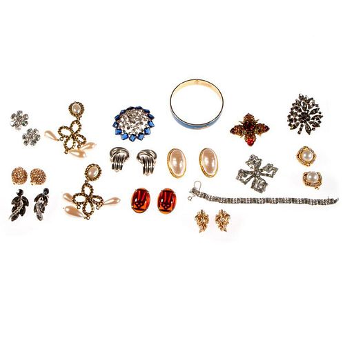 Collection of designer costume jewelry