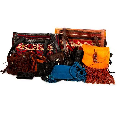 Collection of Southwest Style Leather Bags