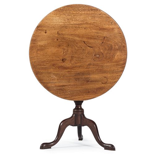A Chippendale Style Mahogany Tilt Top Table