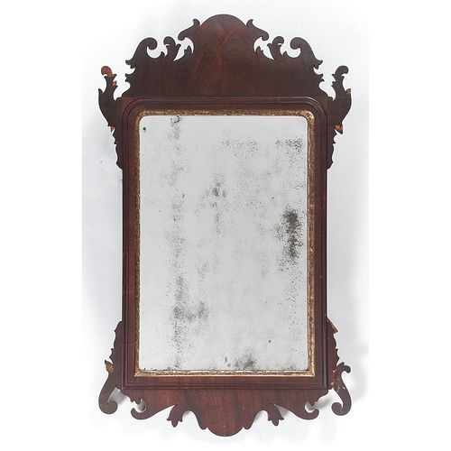 A Chippendale Style Mahogany Mirror