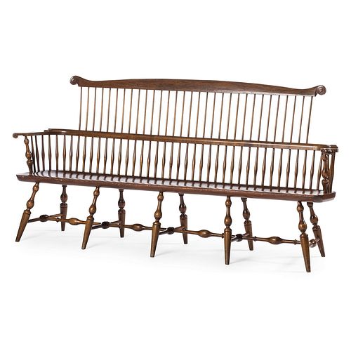 A Wallace Nutting Comb-Back Windsor Bench