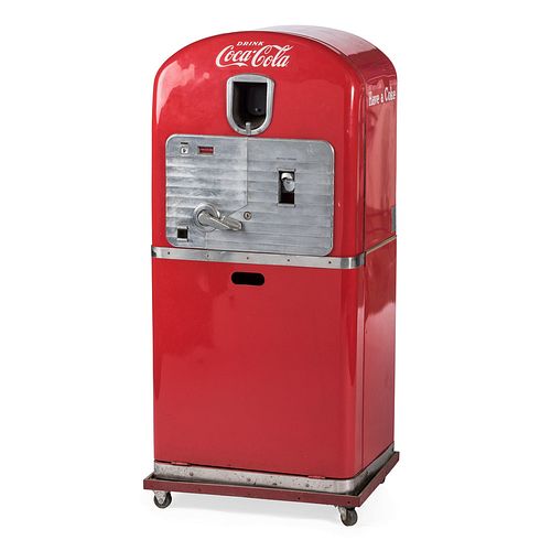 A Coca-Cola "Vendorlator" Vending Machine
