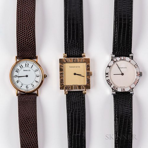 Three Tiffany & Co. Wristwatches