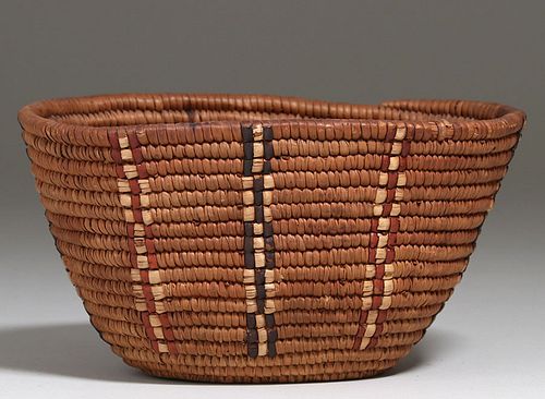 Native American - Salish Tribe Oval Basket c1910s
