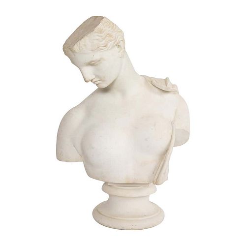 Antique Italian Neoclassical Marble Bust of Psyche, by Giuseppe Carnevale