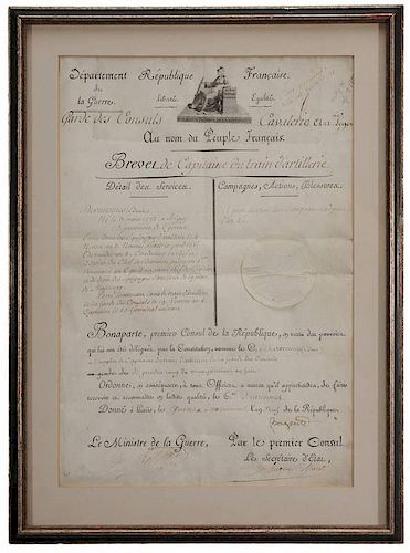 Signed Napoleon Document