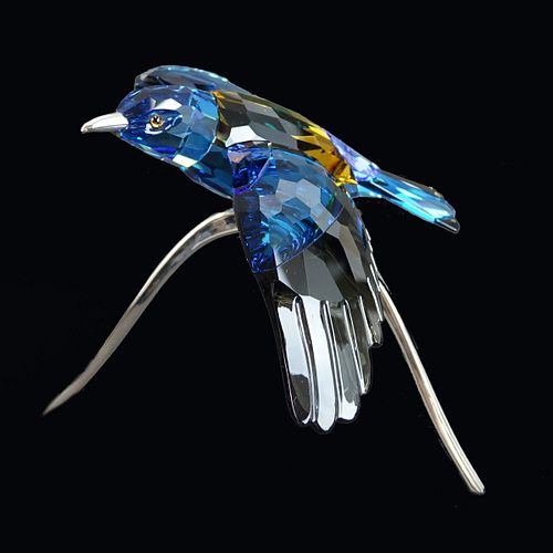 Swarovski Crystal Roller Blue Turquoise Bird