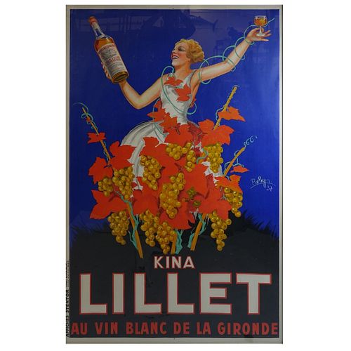 Robys (French 1916- ) "Kina Lillet" Lithograph