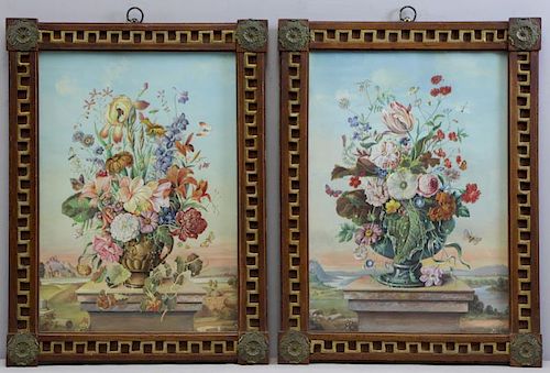 JUNGLING, Frederick. Pair of Floral Still Lifes.