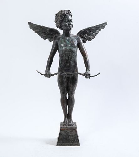 Auguste Moreau "Vici" Bronze Sculpture of Cupid