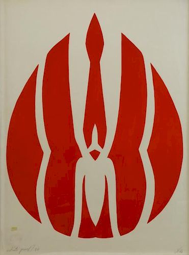 YOUNGERMAN, Jack. 1966 Signed Serigraph.