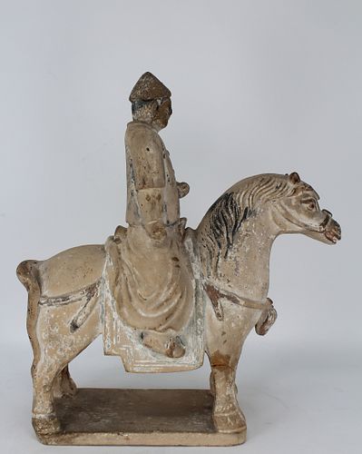Chinese Tang Style Ceramic Rider and Horse