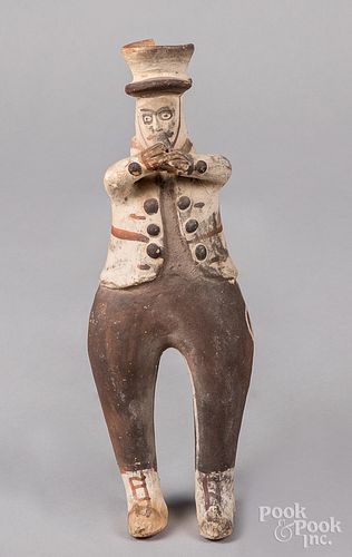 Cochiti Indian pottery polychromed figure
