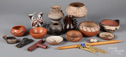 Group of Native American Indian and tribal potter