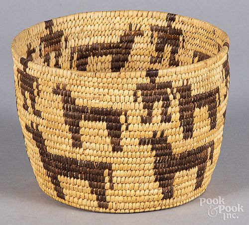 Vintage Papago coiled basket