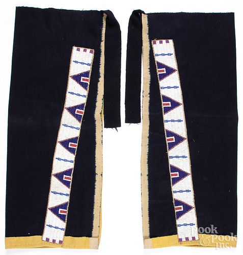 Pair of Sioux Indian leggings