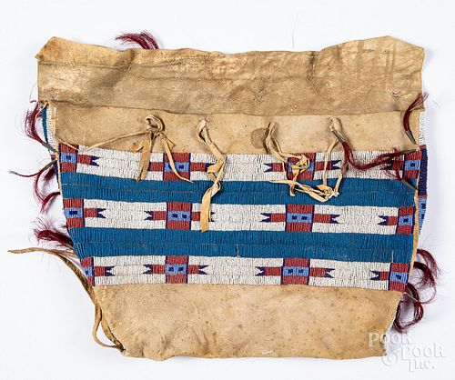 Northern Plains Indian beaded"possible bag"