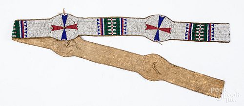 Plains Indian beaded"blanket strip"