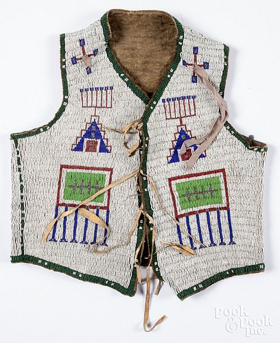 Sioux Indian beaded vest