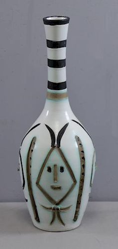 PICASSO, Pablo. Madoura Ceramic Engraved Bottle.