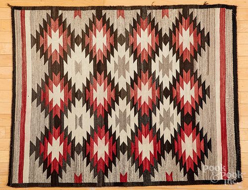 Navajo Indian rug, 48" x 39".