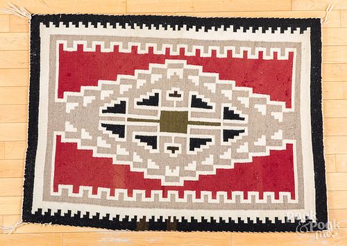 Navajo Indian rug, 41" x 30".