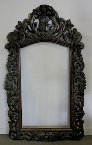 Large Horner Style Carved Mirror Frame.