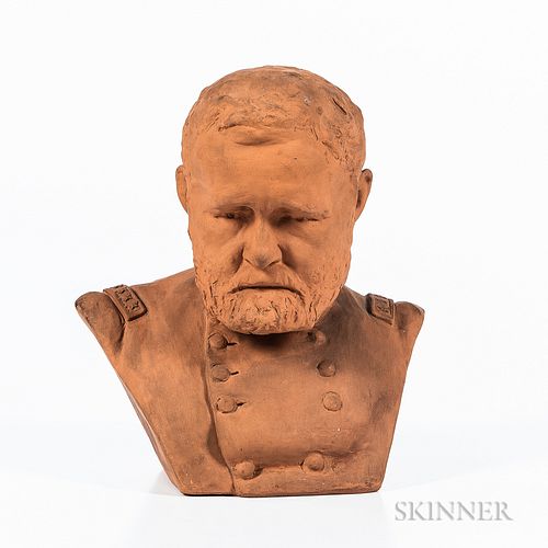 Karl Gerhardt Terra-cotta Bust of Ulysses S. Grant