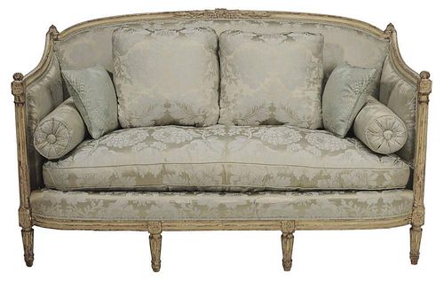 Louis XV Style Carved Cream-Painted