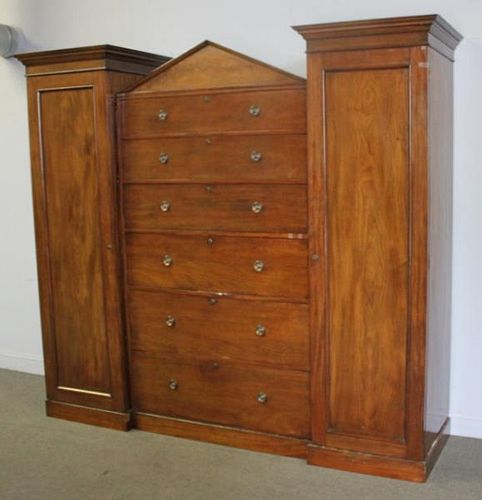 Antique Victorian Wardrobe Armoire with