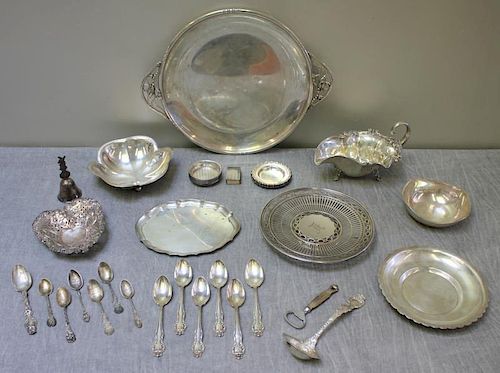STERLING. Large Grouping of Miscellaneous Silver.