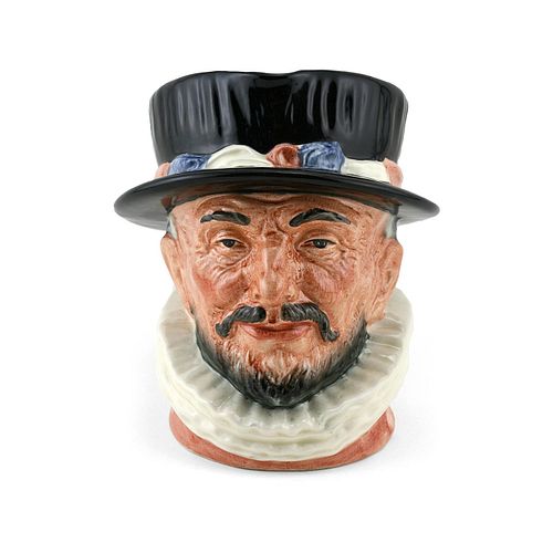 BEEFEATER ER D6206 - LARGE - ROYAL DOULTON CHARACTER JUG
