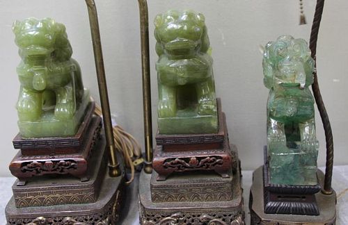 Lot Of Assorted Vintage Asian Lamps.