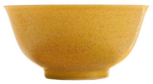 Finely Potted Yellow-Ground Incised